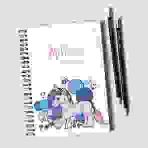 Purple Unicorn Notebook & Pencil Gift Set