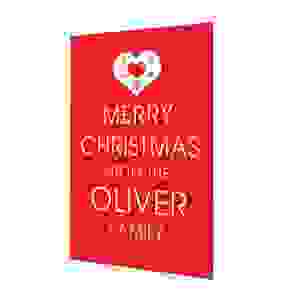 Premium Christmas Cards - Heart Design
