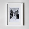 Large Photo Anniversary - Personalised Art Print (White Frame)