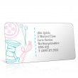Pre Designed Sewing Needles Address Label on A4 Sheets