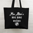 Teacher Tote Bag - Big Bag of Books (Black)