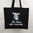Best Teacher Tote Bag - Dog (Black)