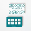 Geometric Loyalty Card - 8 Boxes