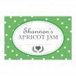 Spotty Green - Jam Jar Labels