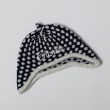 Luxury Merino Wool Spotty Hat - Navy