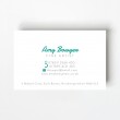 Contemporary Marble Business Card Back