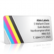Pre Designed Colour Stripes Address Label on A4 Sheets