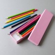 Colouring Pencils with Pink Box