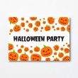 Halloween A6 Invitation - Pumpkin