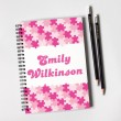 Pink Puzzle Notebook & Pencil Gift Set