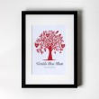 Family Tree - Personalised Framed Art Print (Black Frame)
