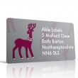 Christmas A4 Sheet Labels - Reindeer 2