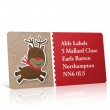 Christmas A4 Sheet Labels - Reindeer Cartoon