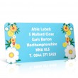 Pre Designed Flowers Address Label on A4 Sheets