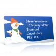 Christmas A4 Sheet Labels - Snowman in the Snow