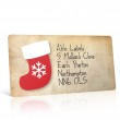 Christmas A4 Sheet Labels - Vintage Stocking