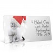 Christmas A4 Sheet Labels - Cat in a Santa Hat