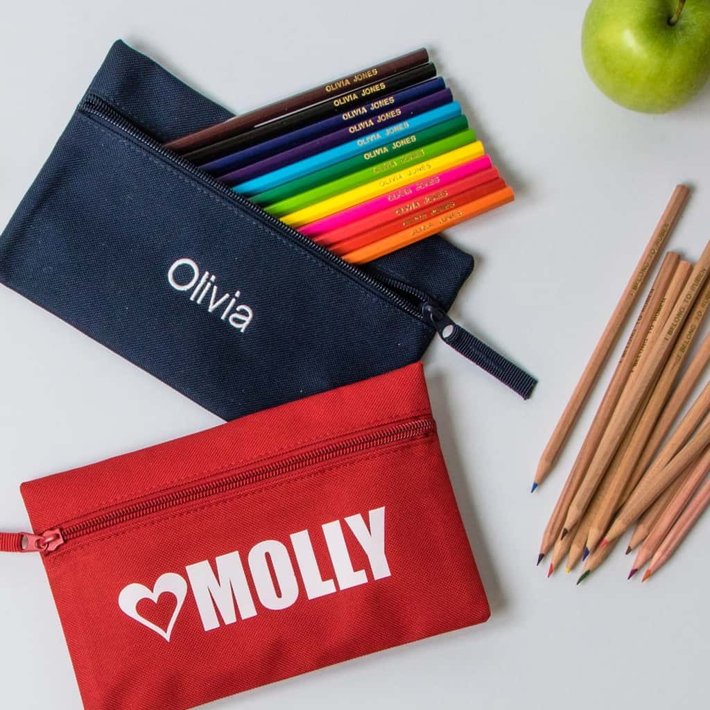 Personalised Pencils and Pencil Cases